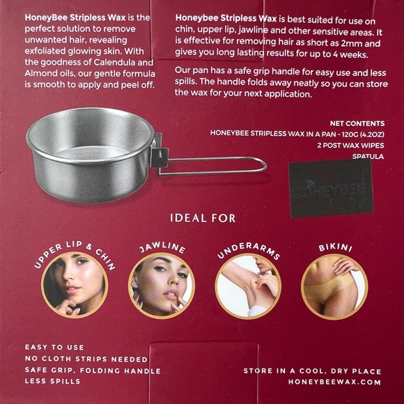 HONEYBEE Stripless Wax in a pan - Picture 2 of 8